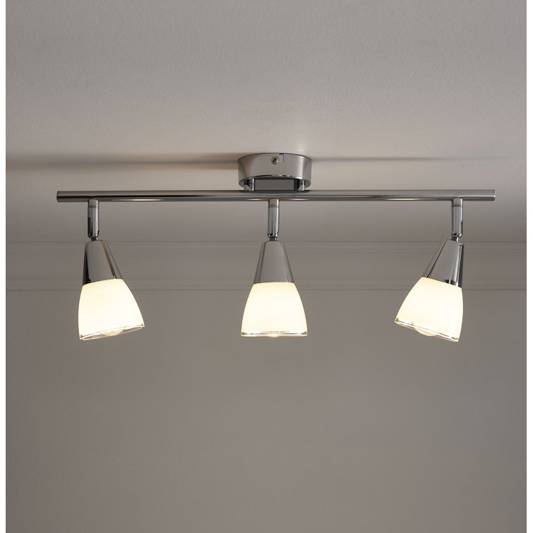 Ivy Bronx Albreda Chrome 3 Light Bar Ceiling Light Wayfair.co.uk